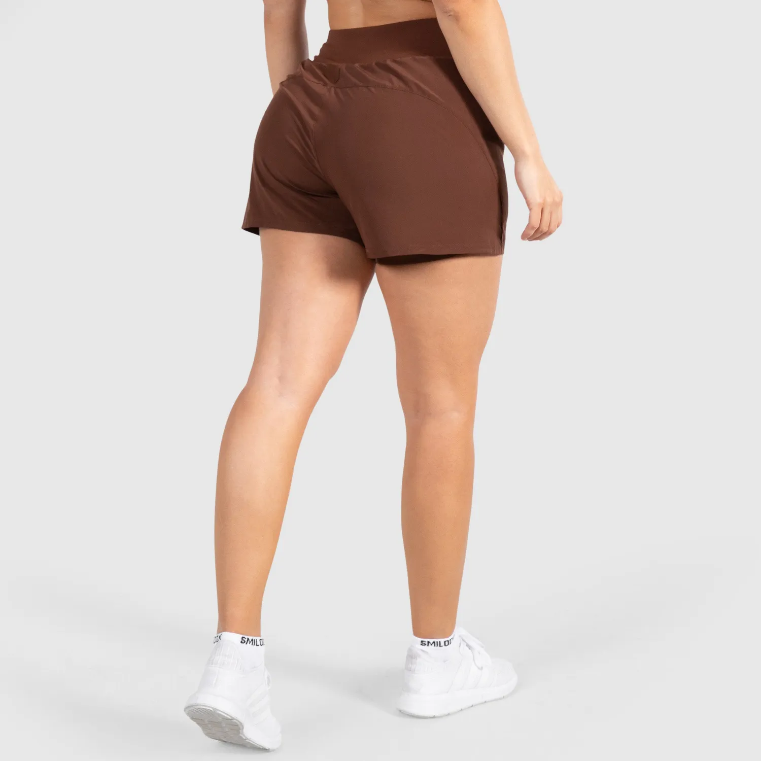 Smilodox Advance Pro 2in1 Shorts Damen Schwarz blickdicht