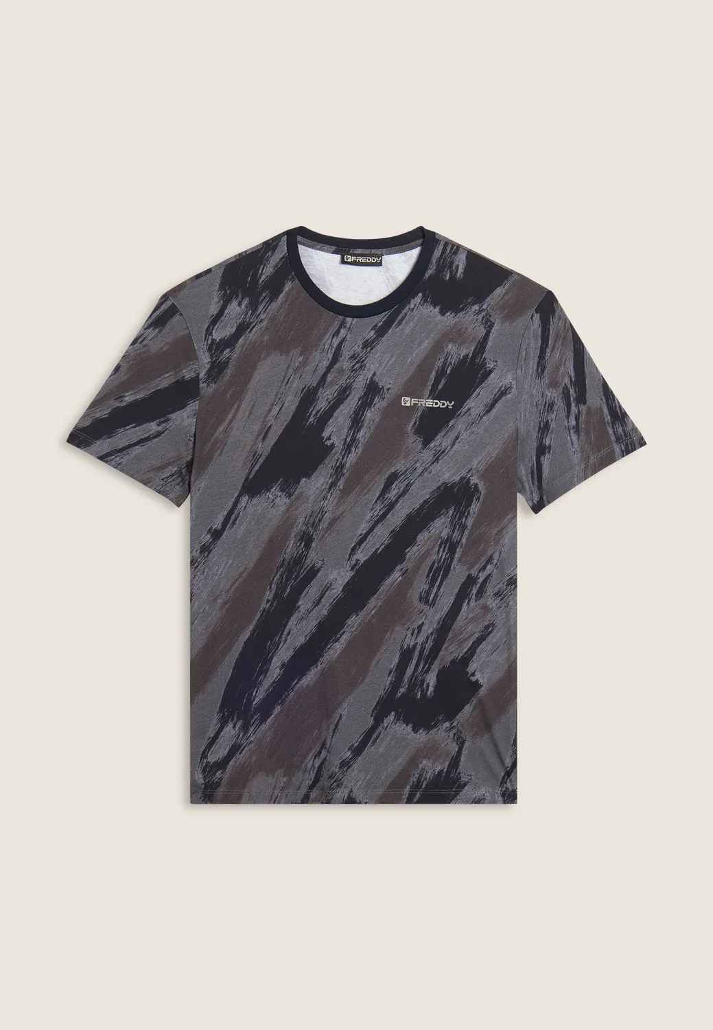 Freddy Pinsel Print T-Shirt Herren Baumwolle