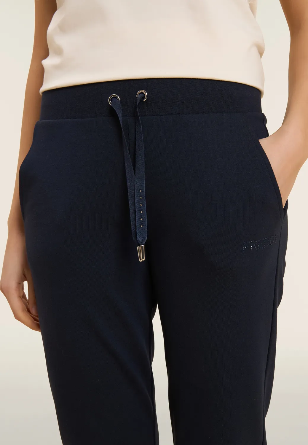 Freddy Sporthose French Terry Nero Strass Regular Fit