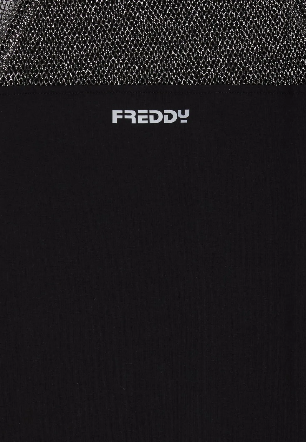 Freddy Maxi T-Shirt Kleid Mädchen schwarz Lurex-Mesh