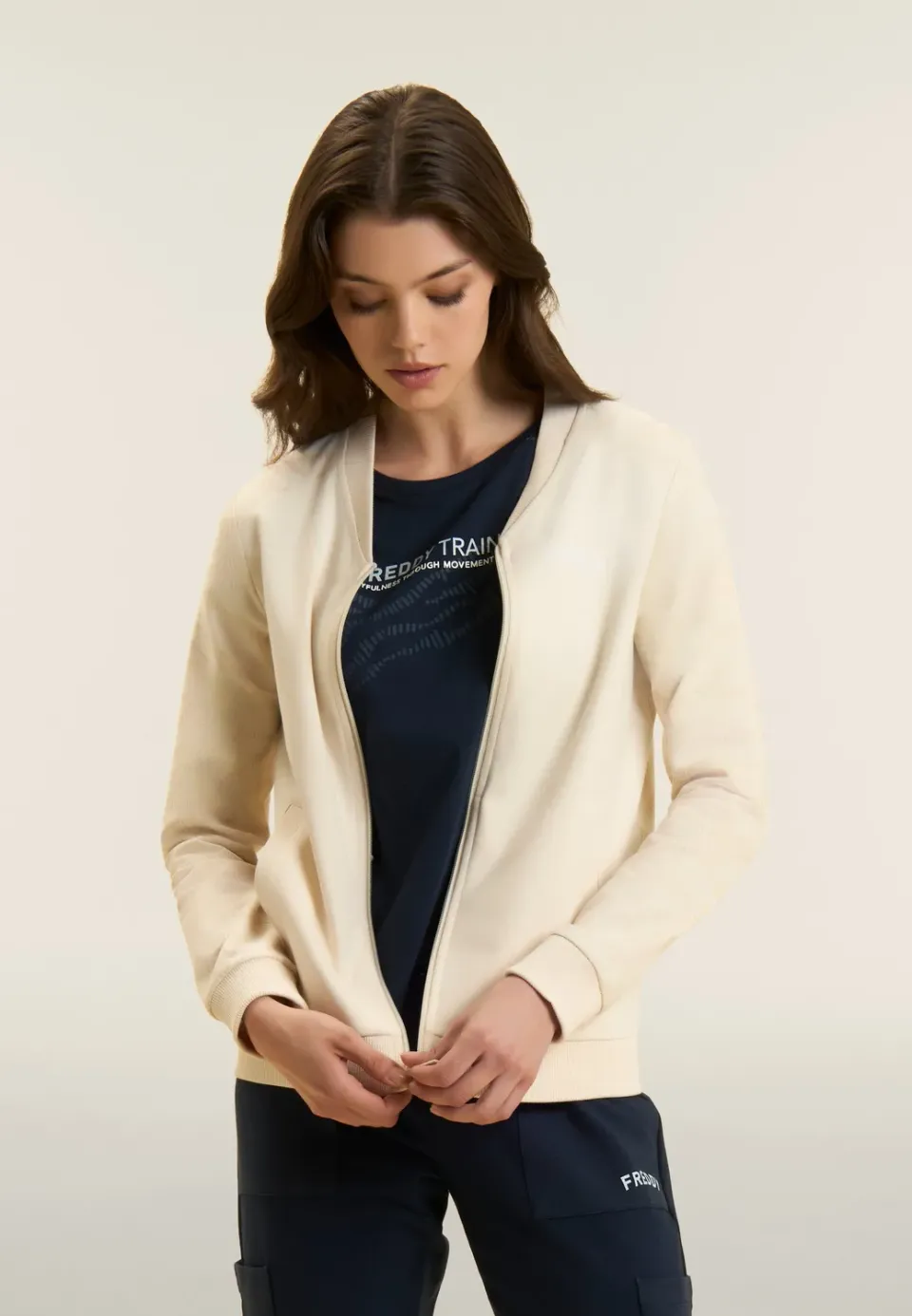 Freddy Zip Sweatjacke Ani Blue French Terry