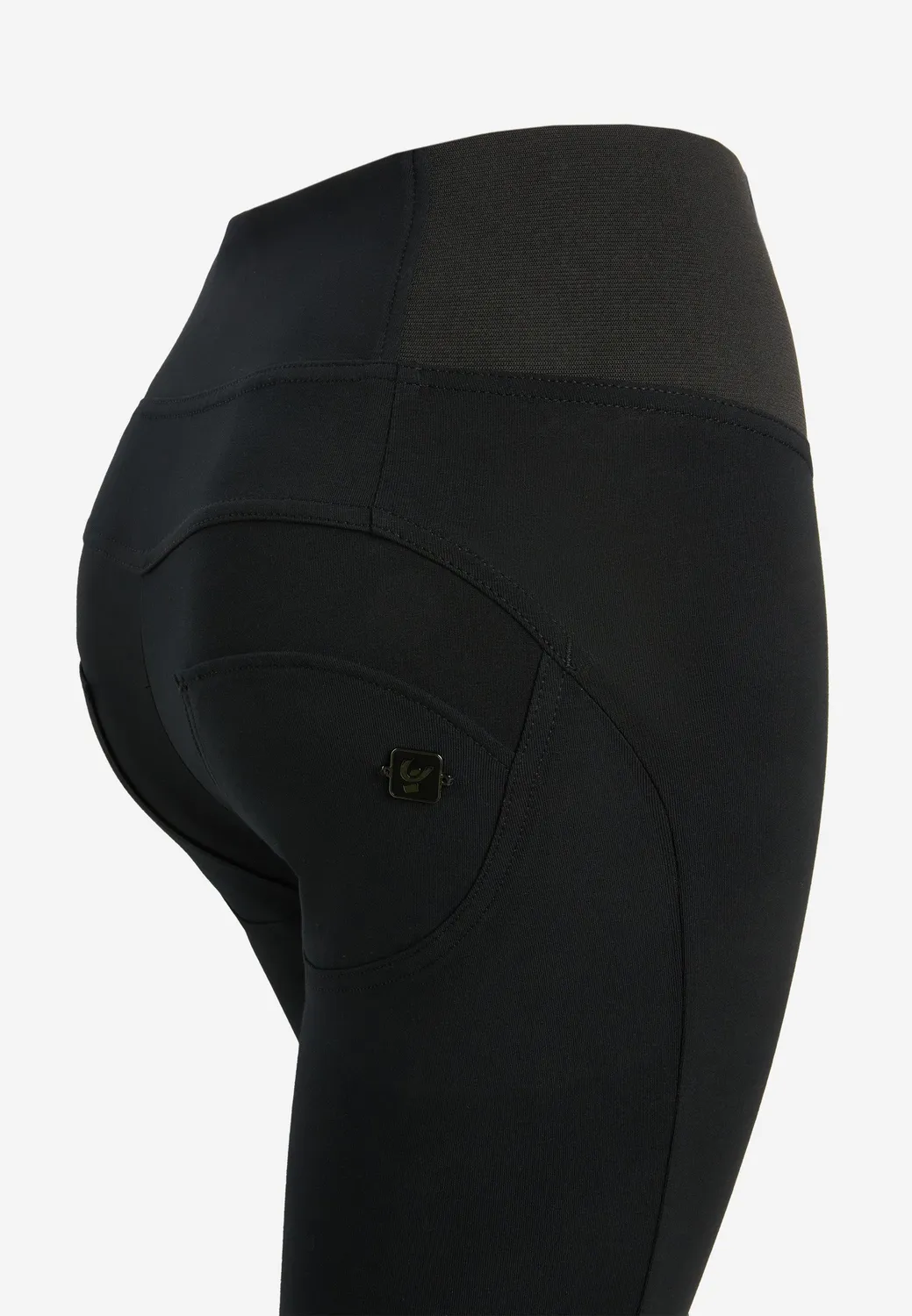 Freddy WR.UP Push-up Hose Schwarz High Waist Jersey