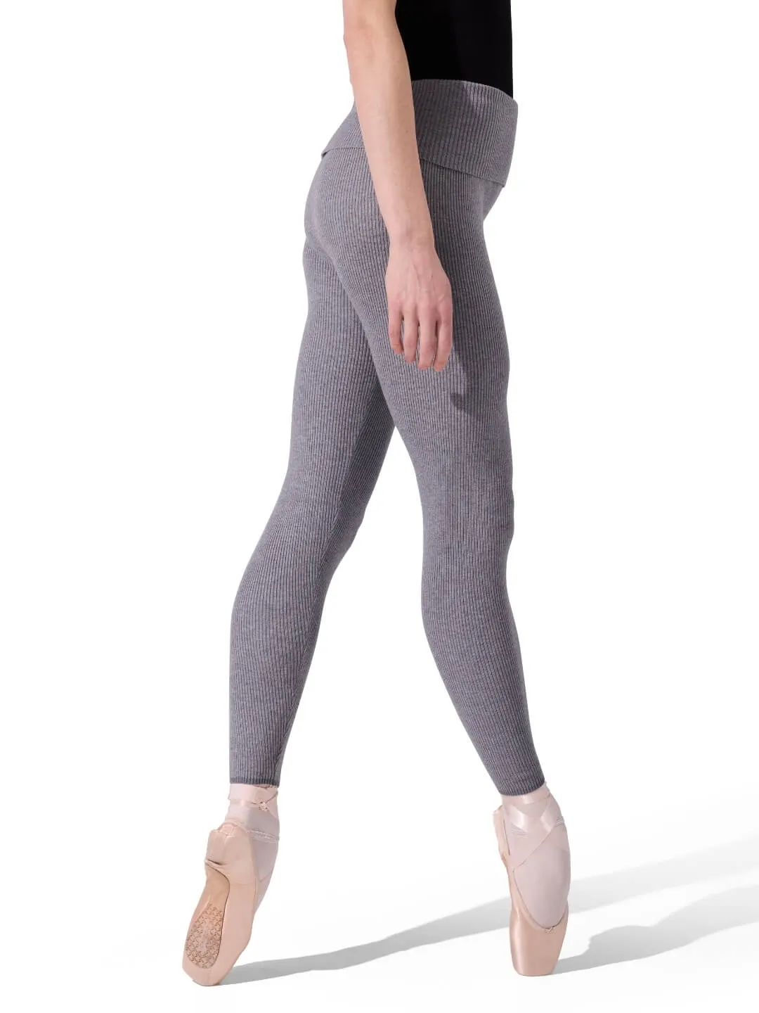 Capezio 11382W Strick-Legging Schwarz gerippt warm