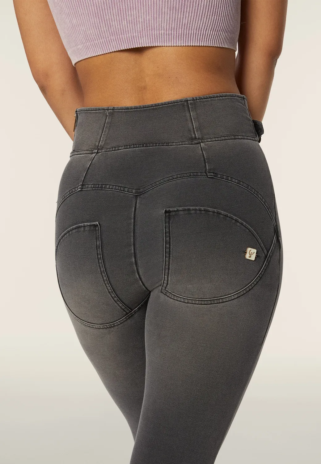 Freddy WR.UP Jeggings Damen High Waist Denim Grau