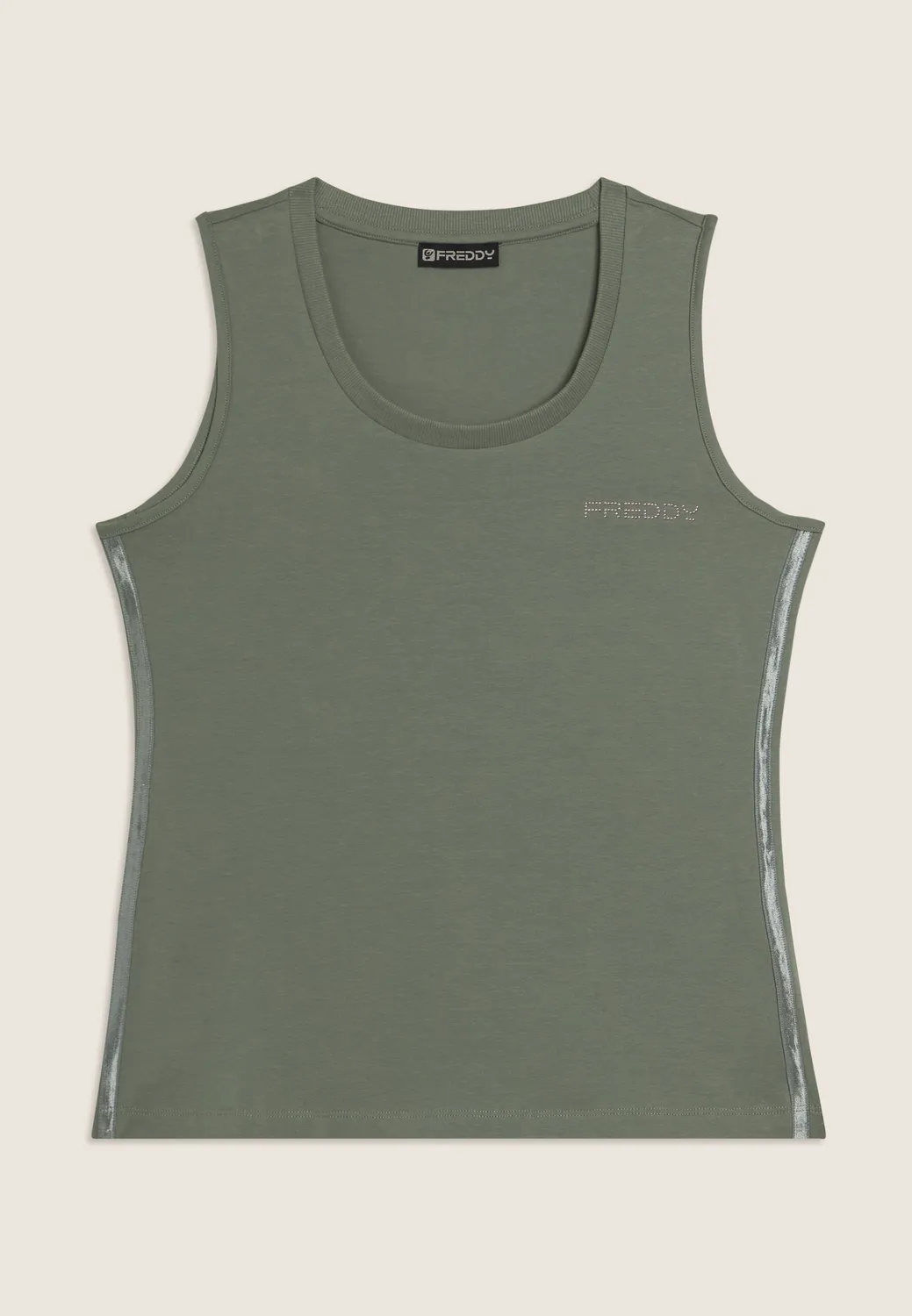 Freddy Canotta Regular Logo Tanktop Baumwolle