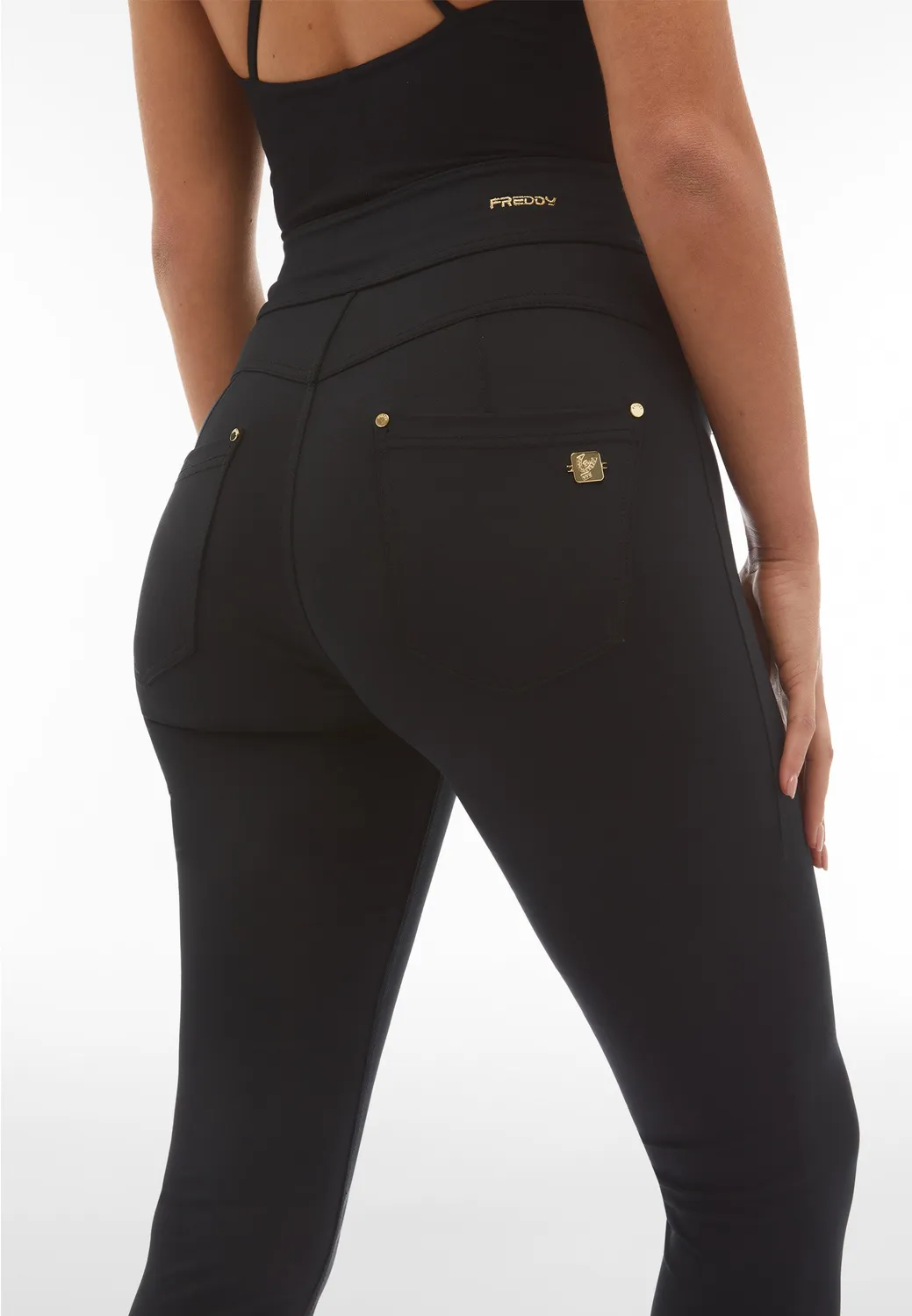 Freddy N.O.W. Skinny Bustier Hose Schwarz blickdicht