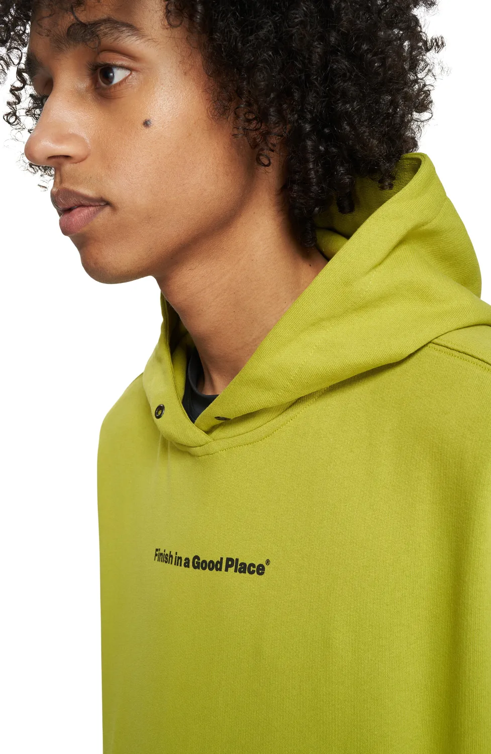 UNNA Slow Motion Hoodie Golden Green Bio-Baumwolle