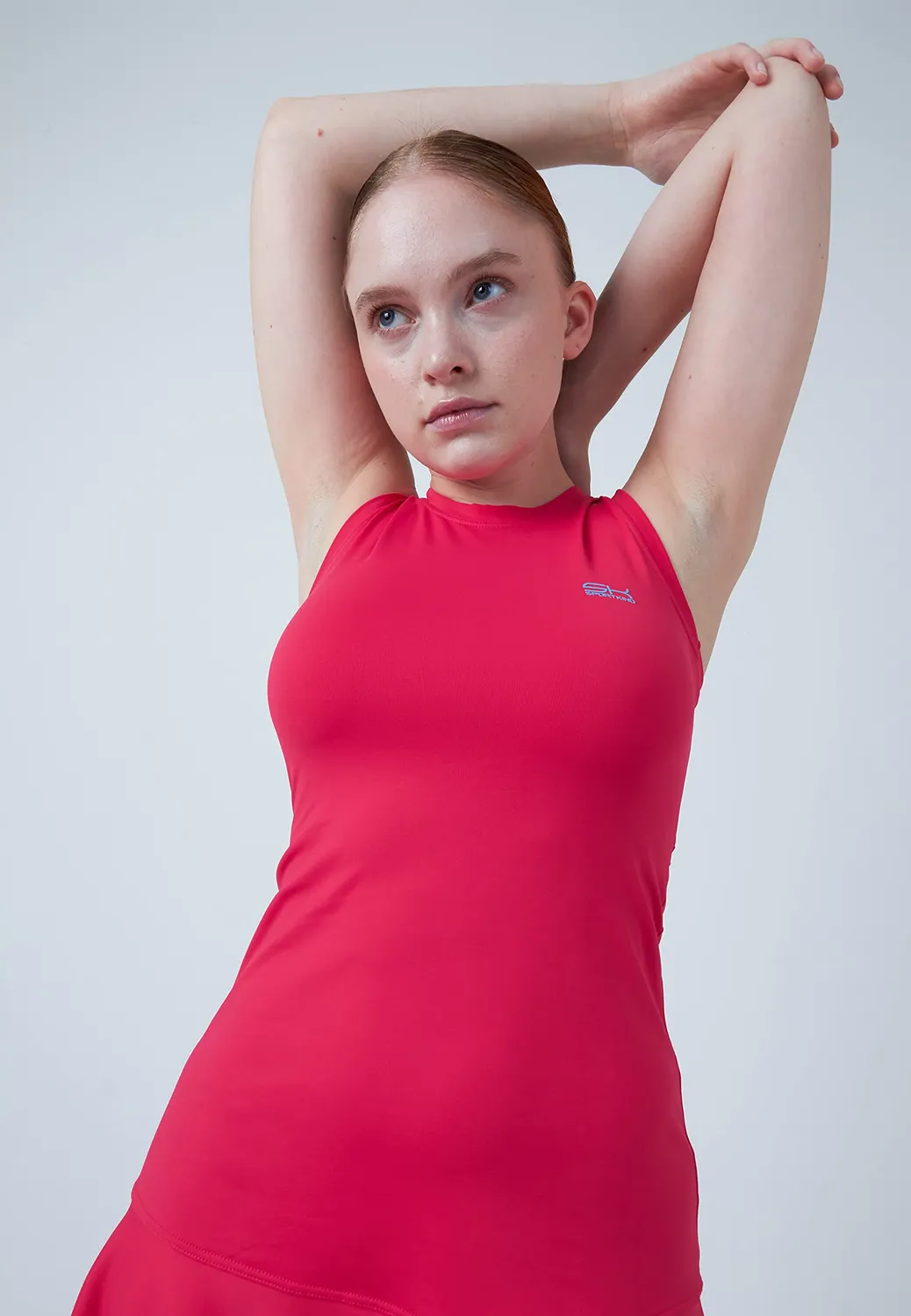 SPORTKIND Performance Tenniskleid 140 pink UV-Schutz