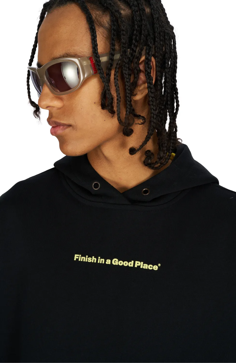 UNNA Slow Motion Hoodie Schwarz Bio-Baumwolle Unisex