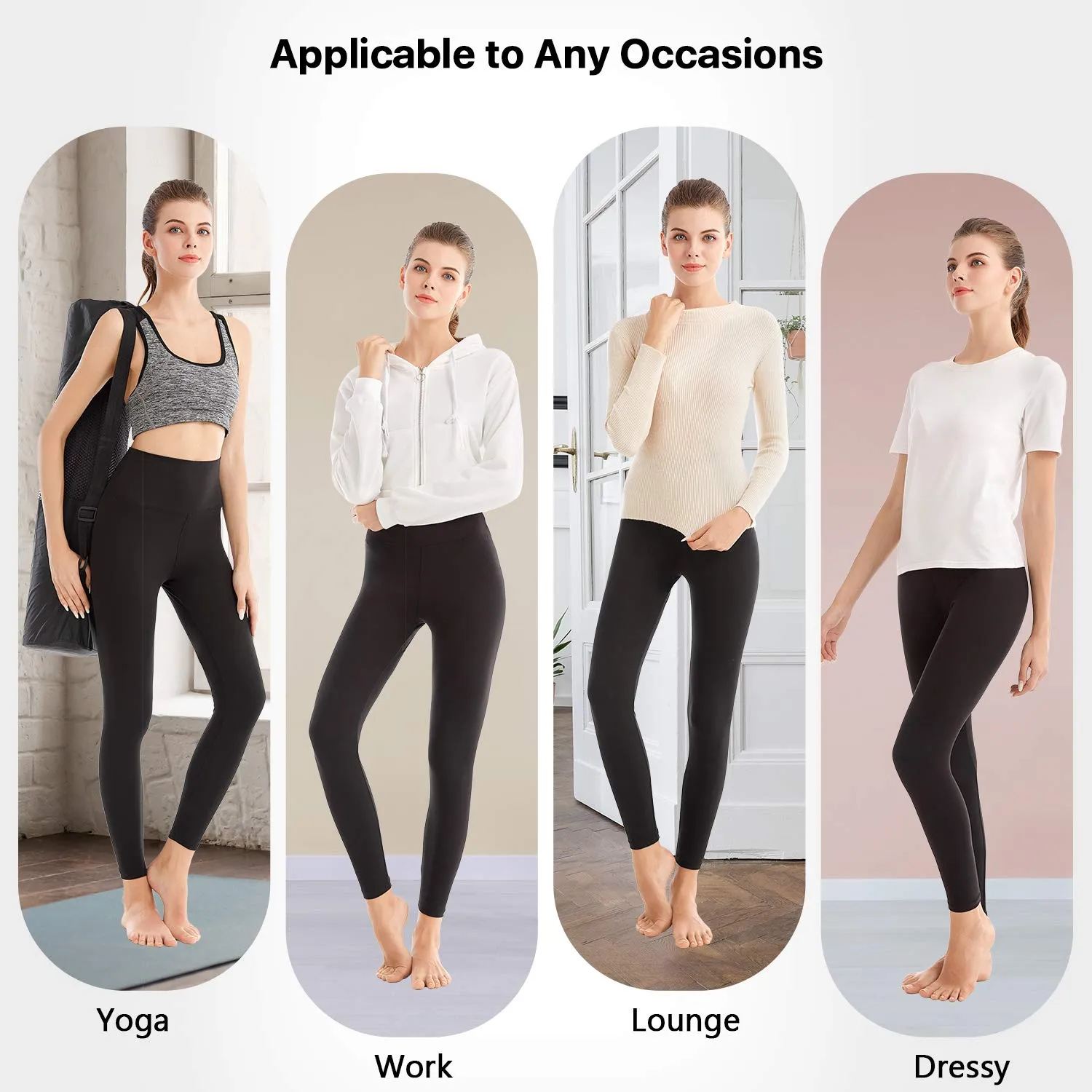 SINOPHANT High Waist Leggings Damen Sportleggings blickdicht