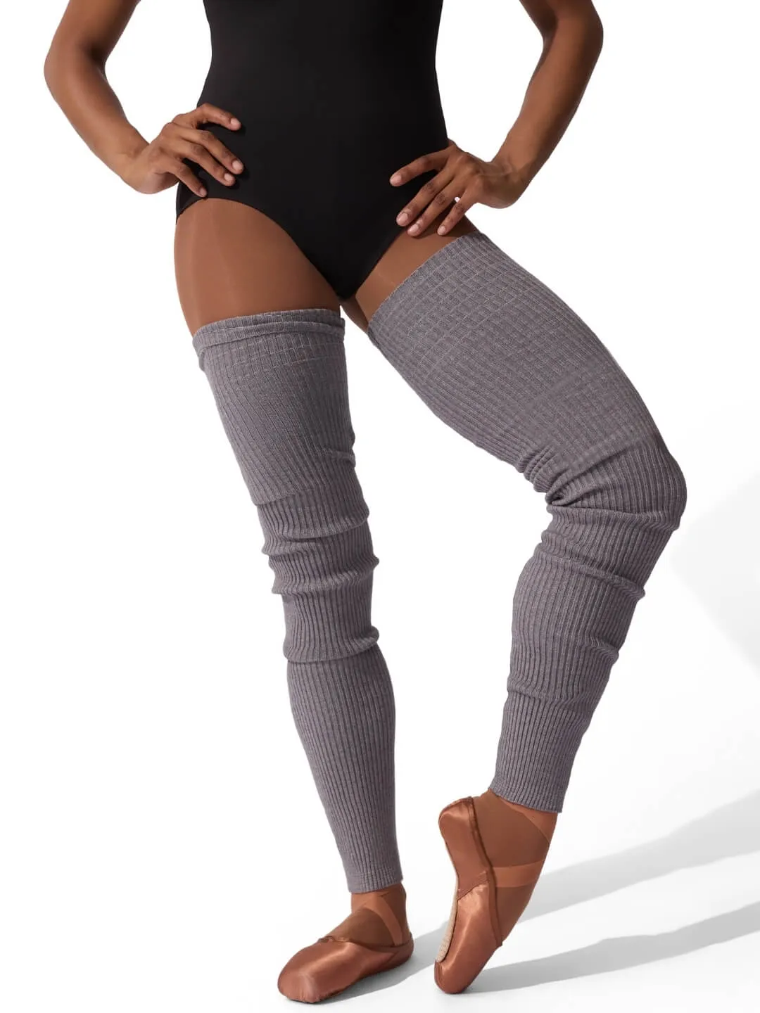 Capezio Class CK10953W Legwarmer 91 cm Schwarz Strick