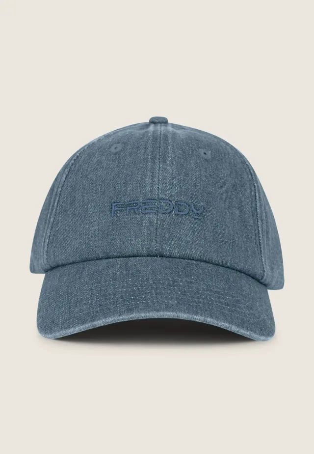 Freddy Baseball Cap Denim Blau verstellbar