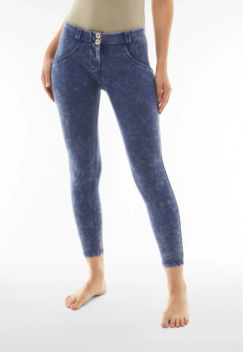 Freddy WR.UP 7/8 Superskinny Push-up Hose Navy Bio-Baumwolle