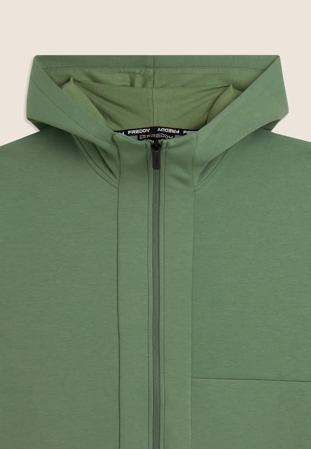 Freddy Urban Tech Zip-Hoodie schwarz oversize