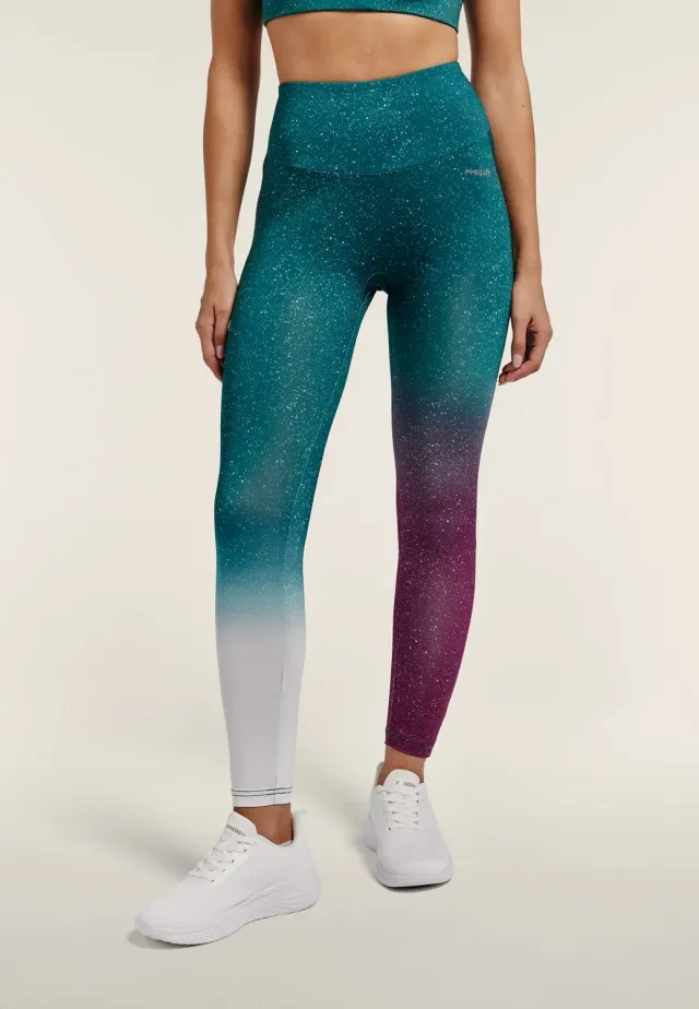 Freddy No Slide Leggings Fuchsia-Silber Stern 7/8
