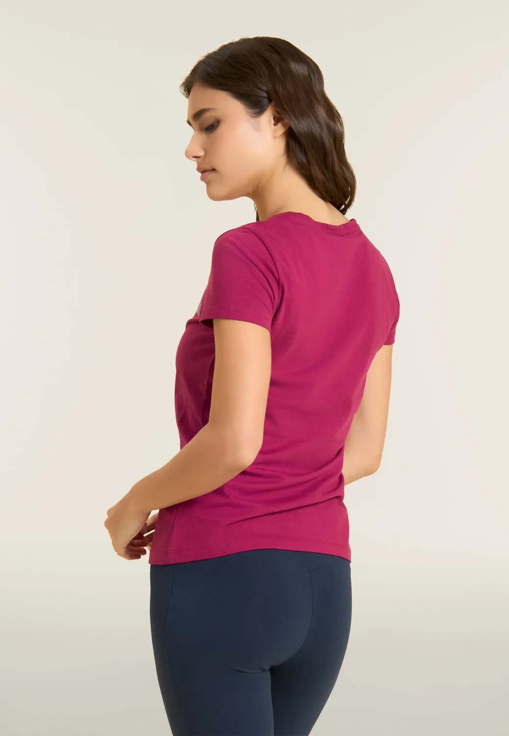 Freddy Training T-Shirt Regular Raspberry Glitter-Print