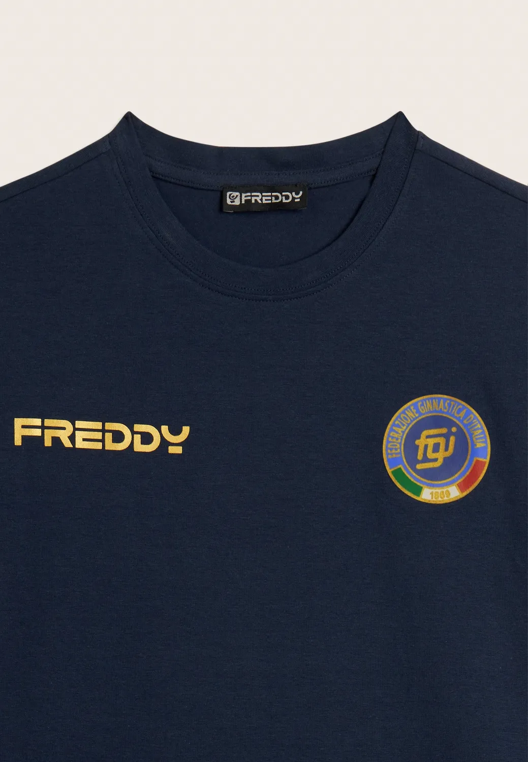 Freddy Italia FGI T-Shirt Blau Regular-Fit