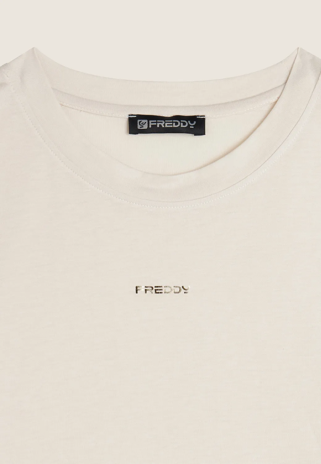 Freddy Cropped T-Shirt Dark Sapphire B109 Seidenärmel
