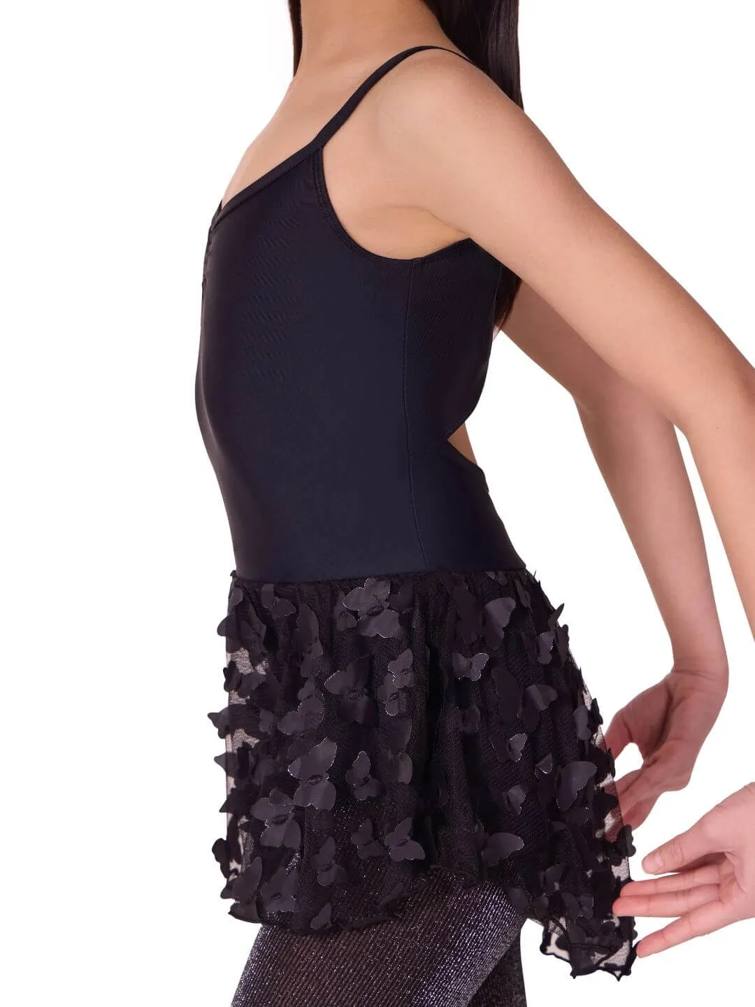 Capezio Flutter Swallowtail Tanzkleid Schwarz Kind