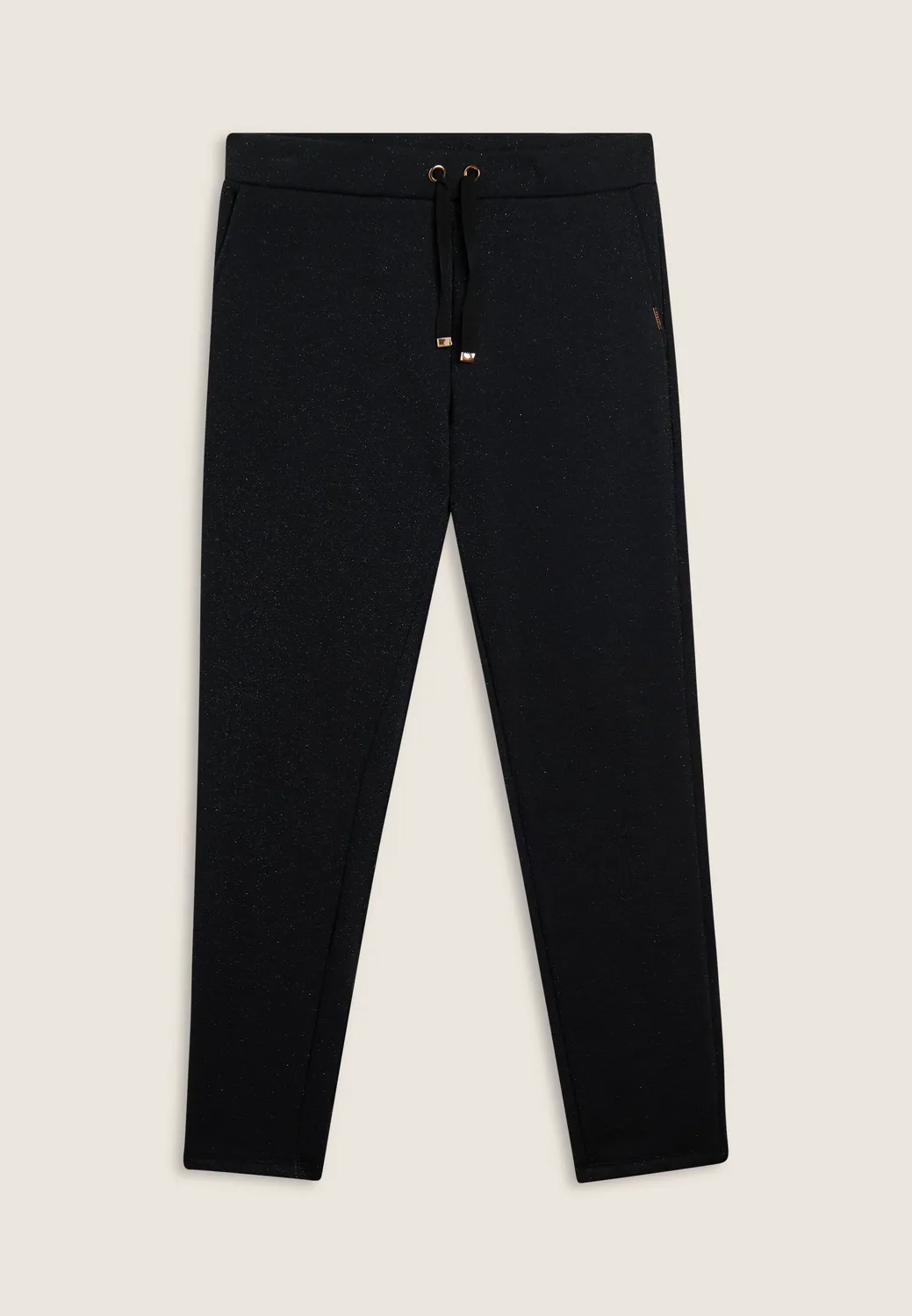 Freddy Regular Mélange Hose NQL Schwarz mit Lurex