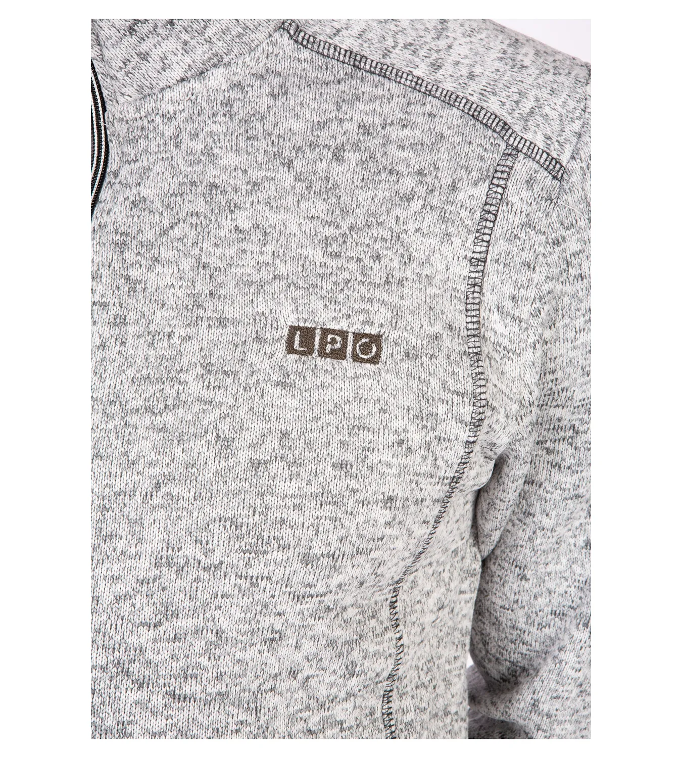 LPO Owen 2 Feinstrickjacke hellgrau Herren