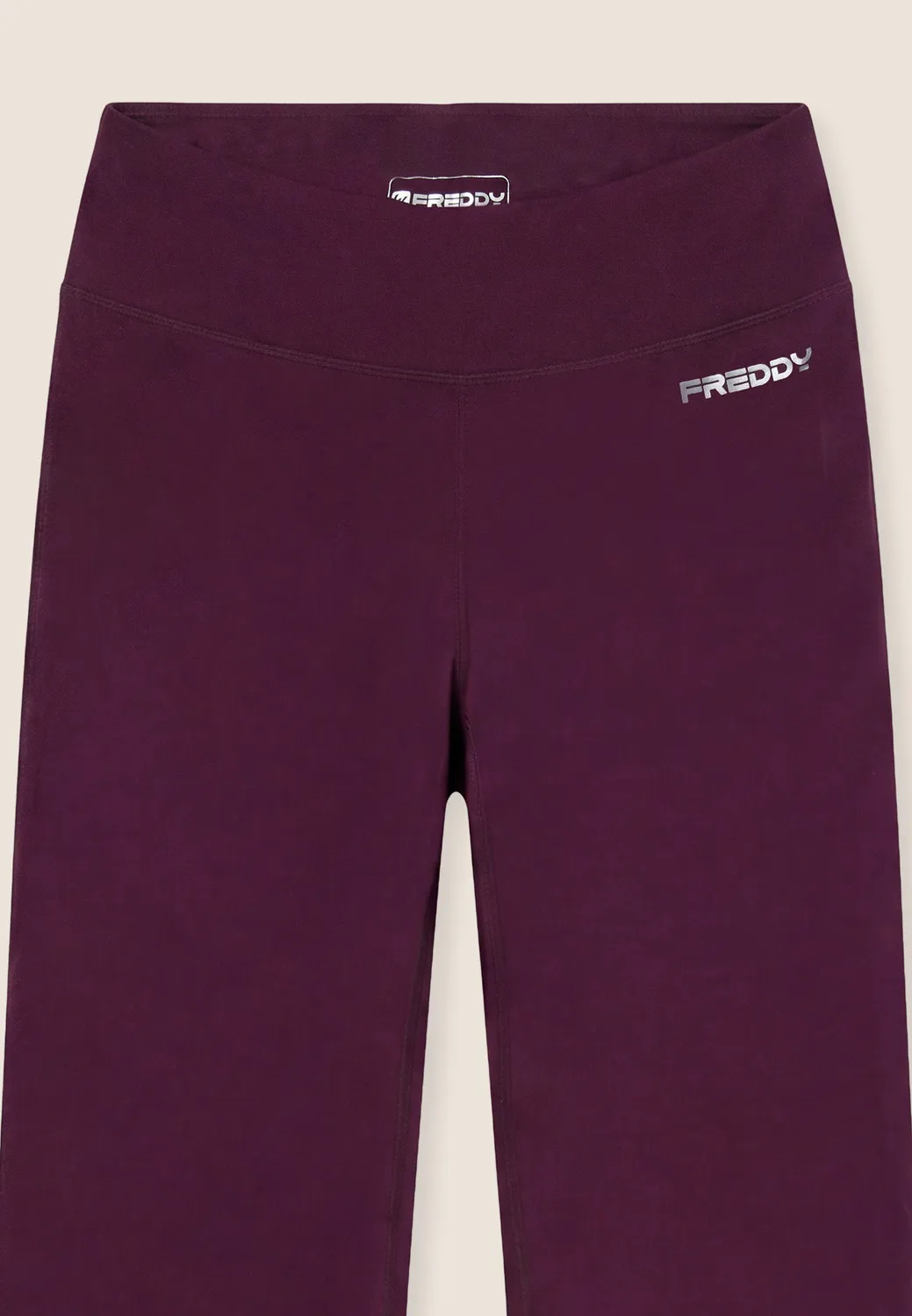 Freddy Flare Leggings Schwarz High Waist Peach-Effekt