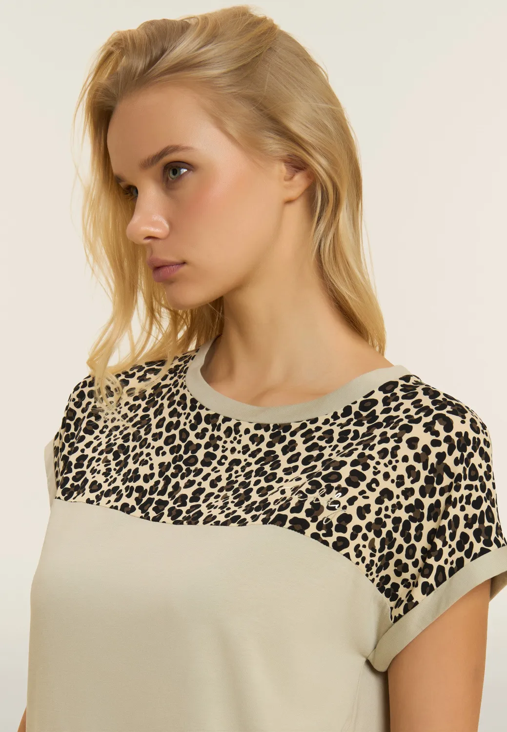 Freddy Animalier T-Shirt Damen Schwarz atmungsaktiv
