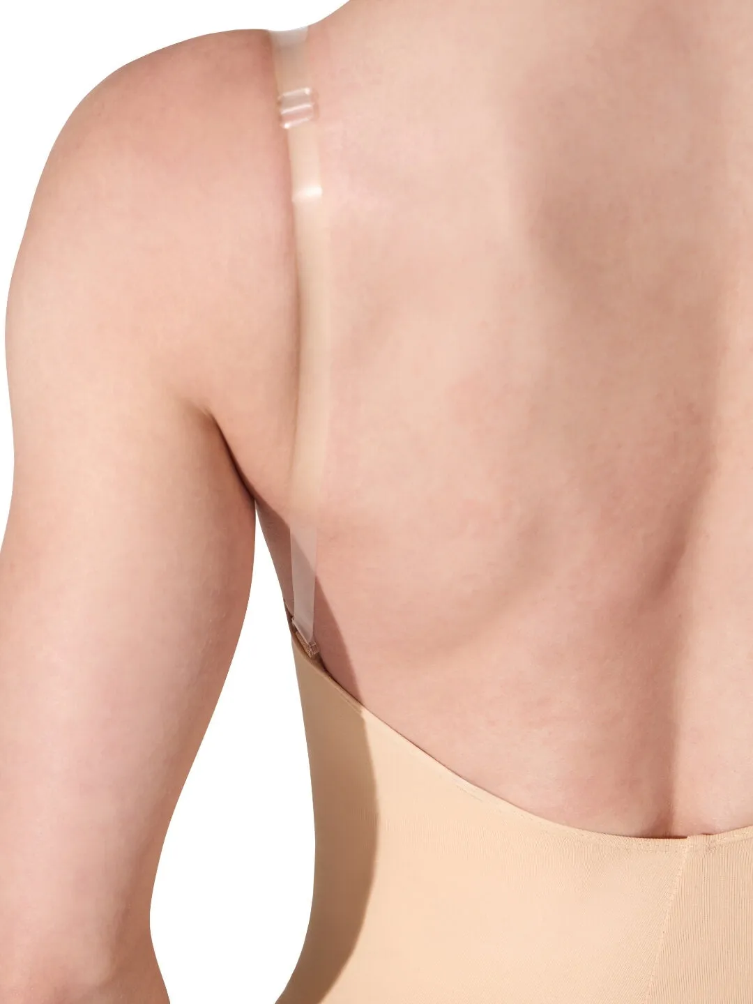 Capezio 3532D Trikot Nude 2X transparente Träger