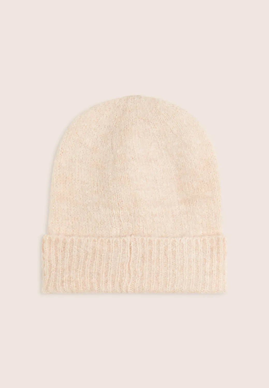 Freddy Bouclé Beanie Damen Sand Einheitsgröße Goldlogo