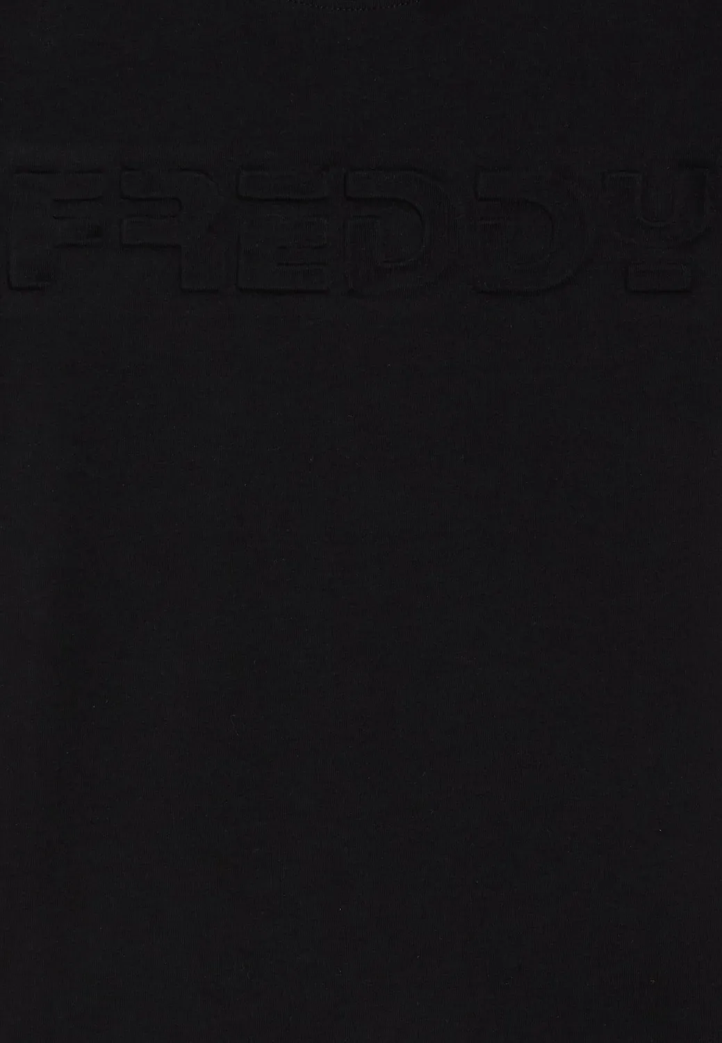 Freddy Maxi-Logo T-Shirt Kinder schwarz Baumwolle