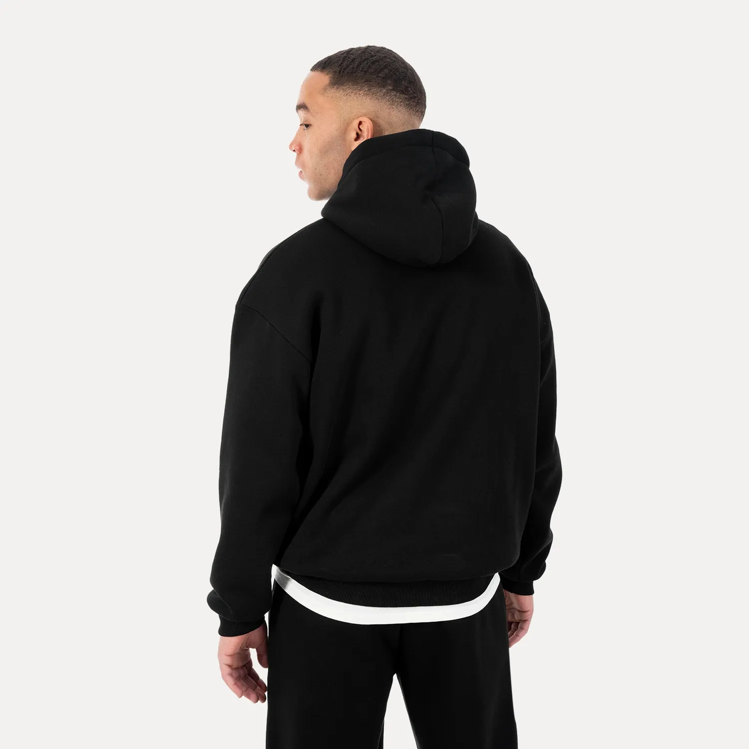 Smilodox Oswin Hoodie Herren Schwarz Oversize