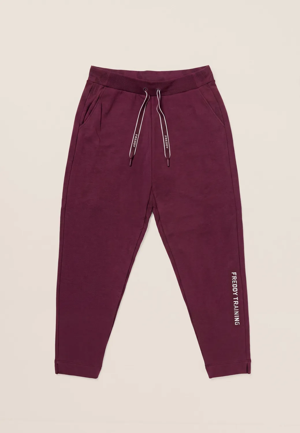 Freddy Sporthose Damen 7/8 Schwarz Leo-Detail Baumwolle