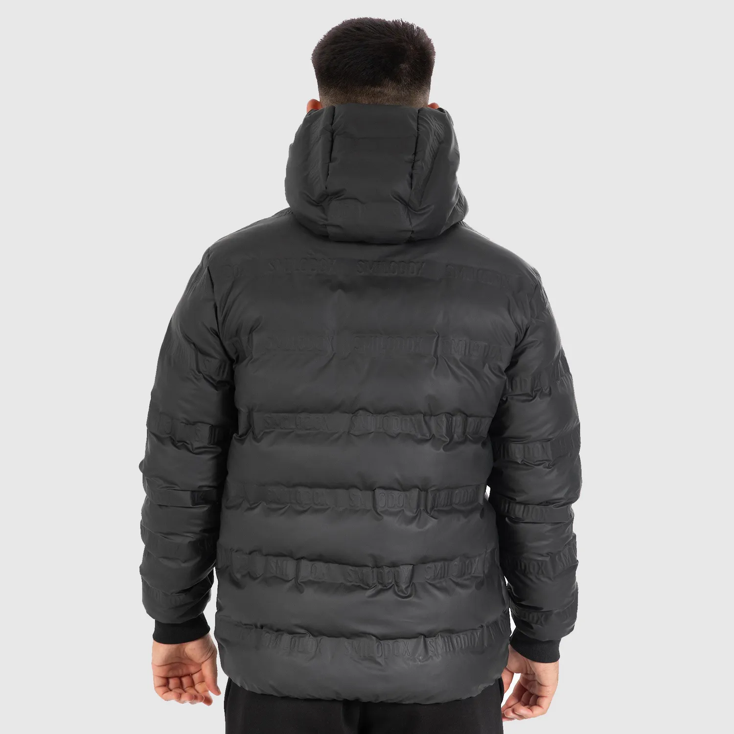 Smilodox Levi Winterjacke Herren Schwarz wasserabweisend