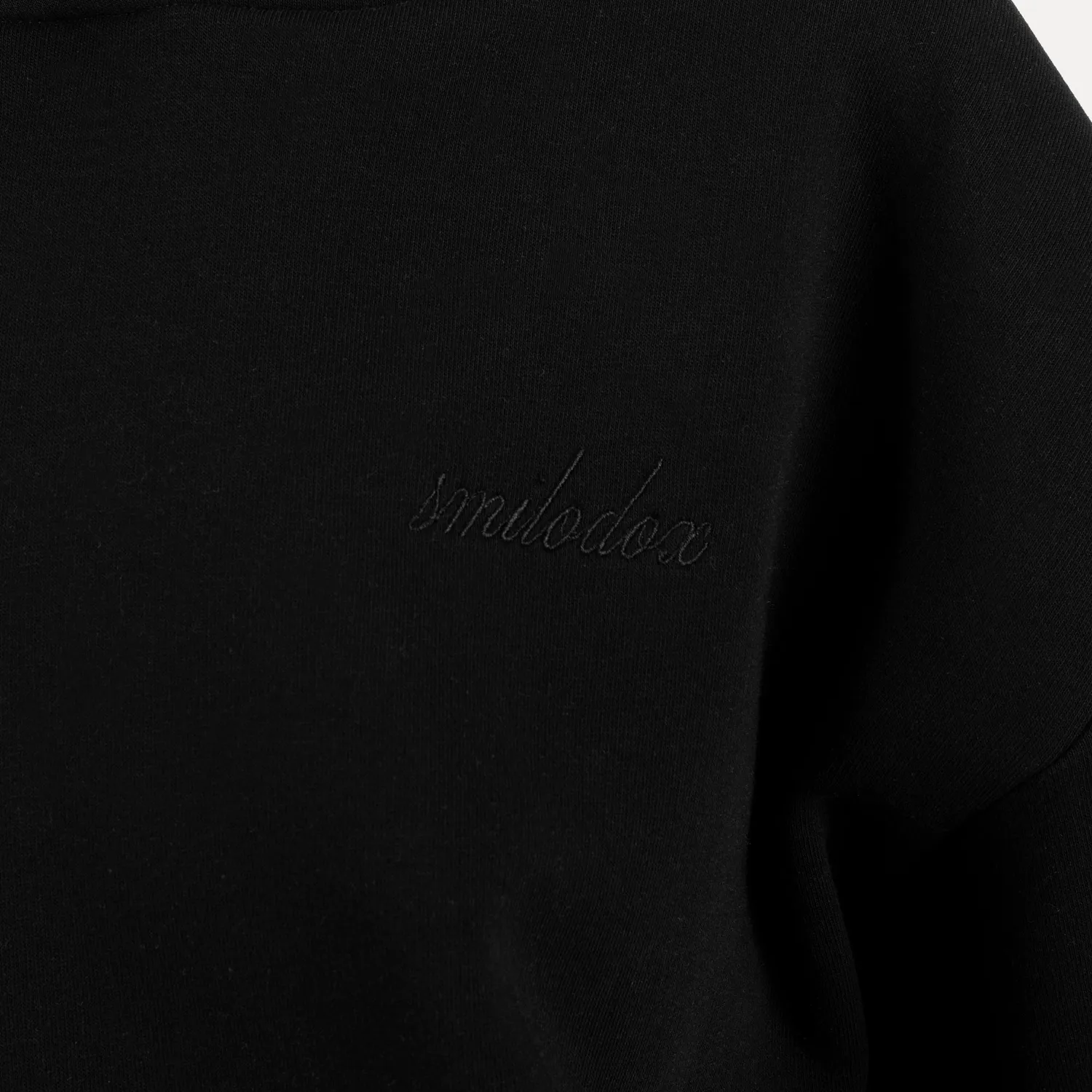 Smilodox Thalea Hoodie Damen Schwarz Kängurutasche