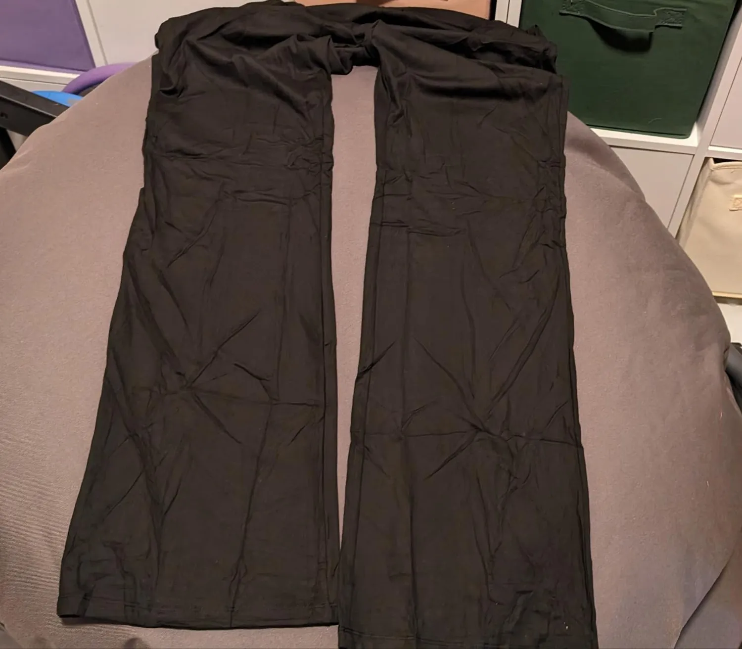 SINOPHANT Yogahose Flared High Waist Schwarz mit Taschen