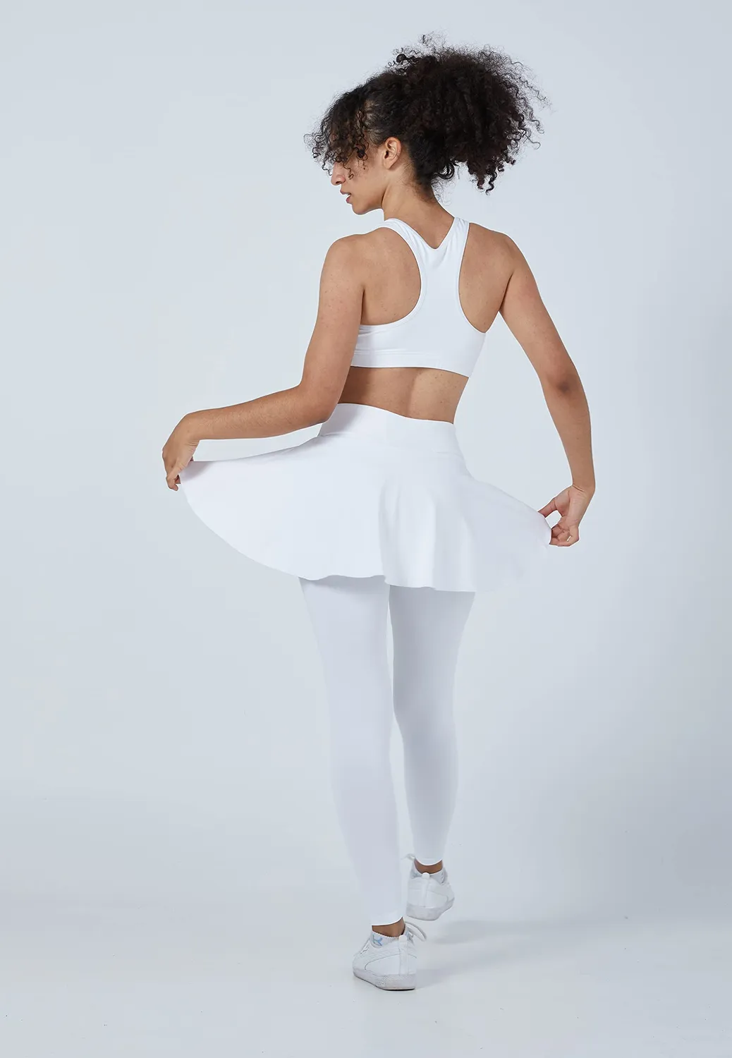 SPORTKIND Advantage Tennisrock lange Leggings Ballgurt