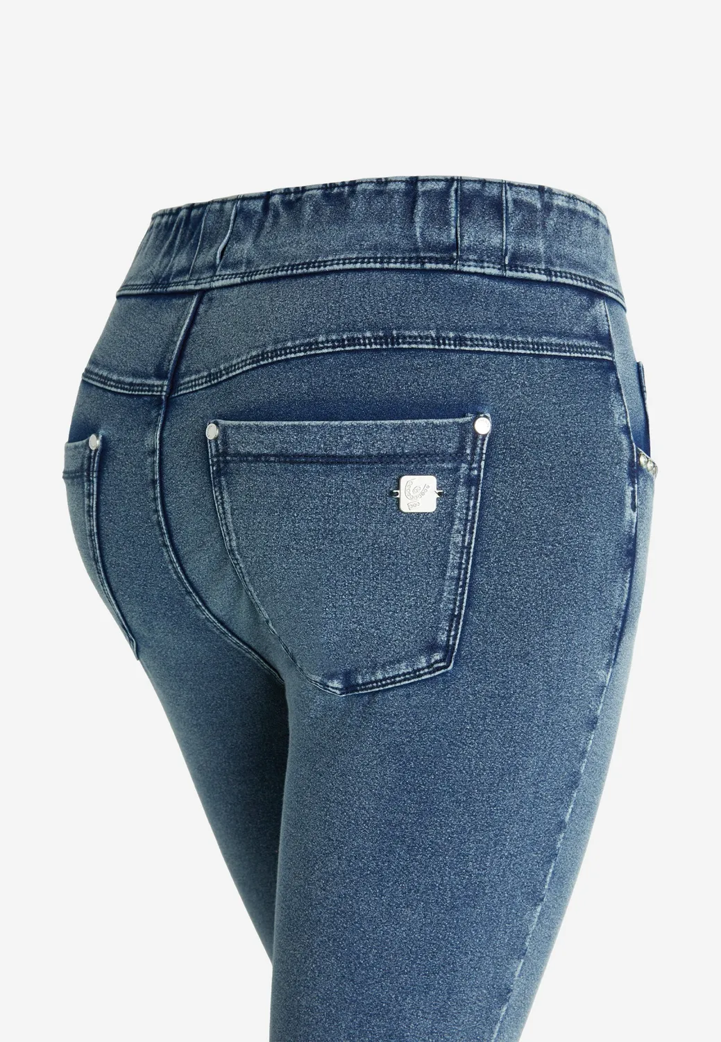 Freddy N.O.W. Skinny Jeanshose 7/8 Dunkelblau