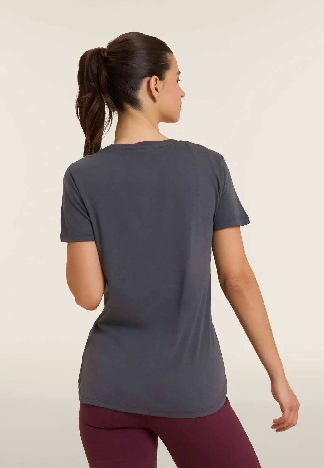 Freddy Logo T-Shirt Damen schwarz Strass