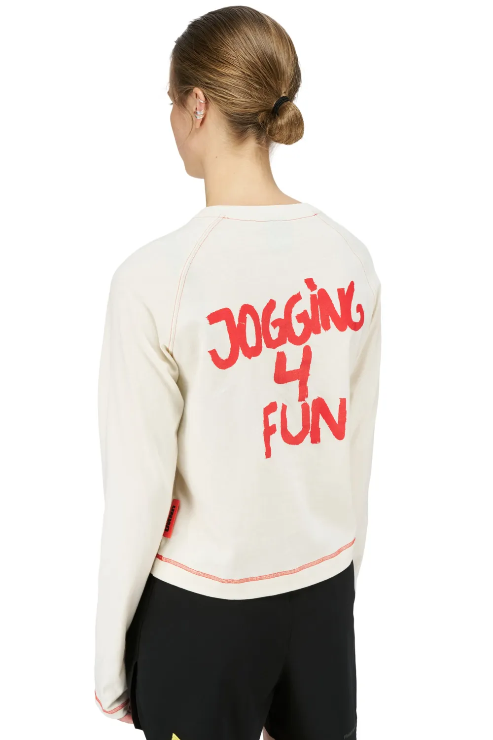 UNNA Jogging 4 Fun Langarmshirt weiß Damen