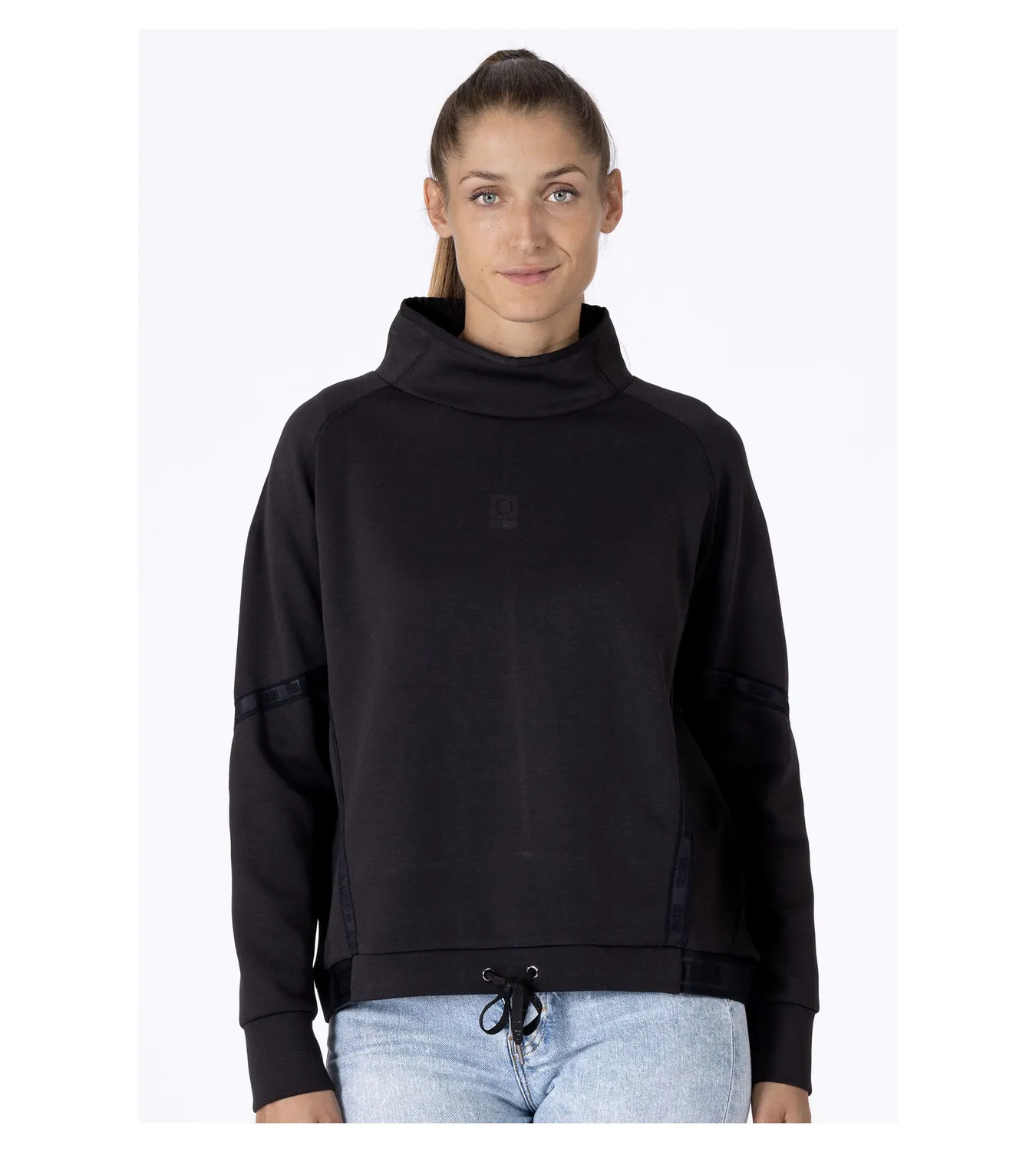 LPO Jette Sweatshirt Damen schwarz Baumwolle