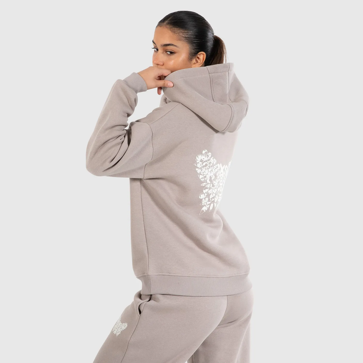 Smilodox Nala Hoodie Damen Schwarz – Oversize