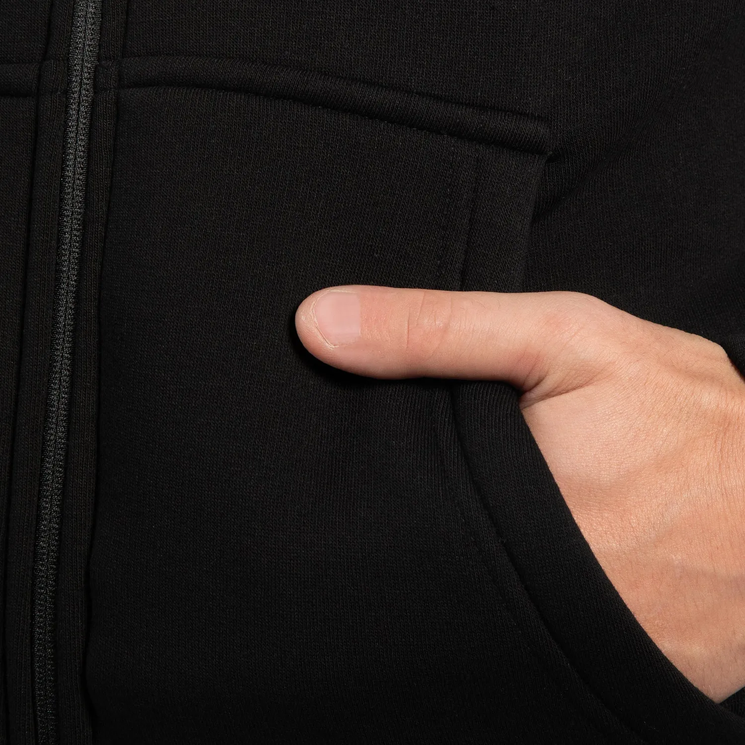Smilodox Sorea Ilyas Zip-Hoodie Herren Schwarz blickdicht