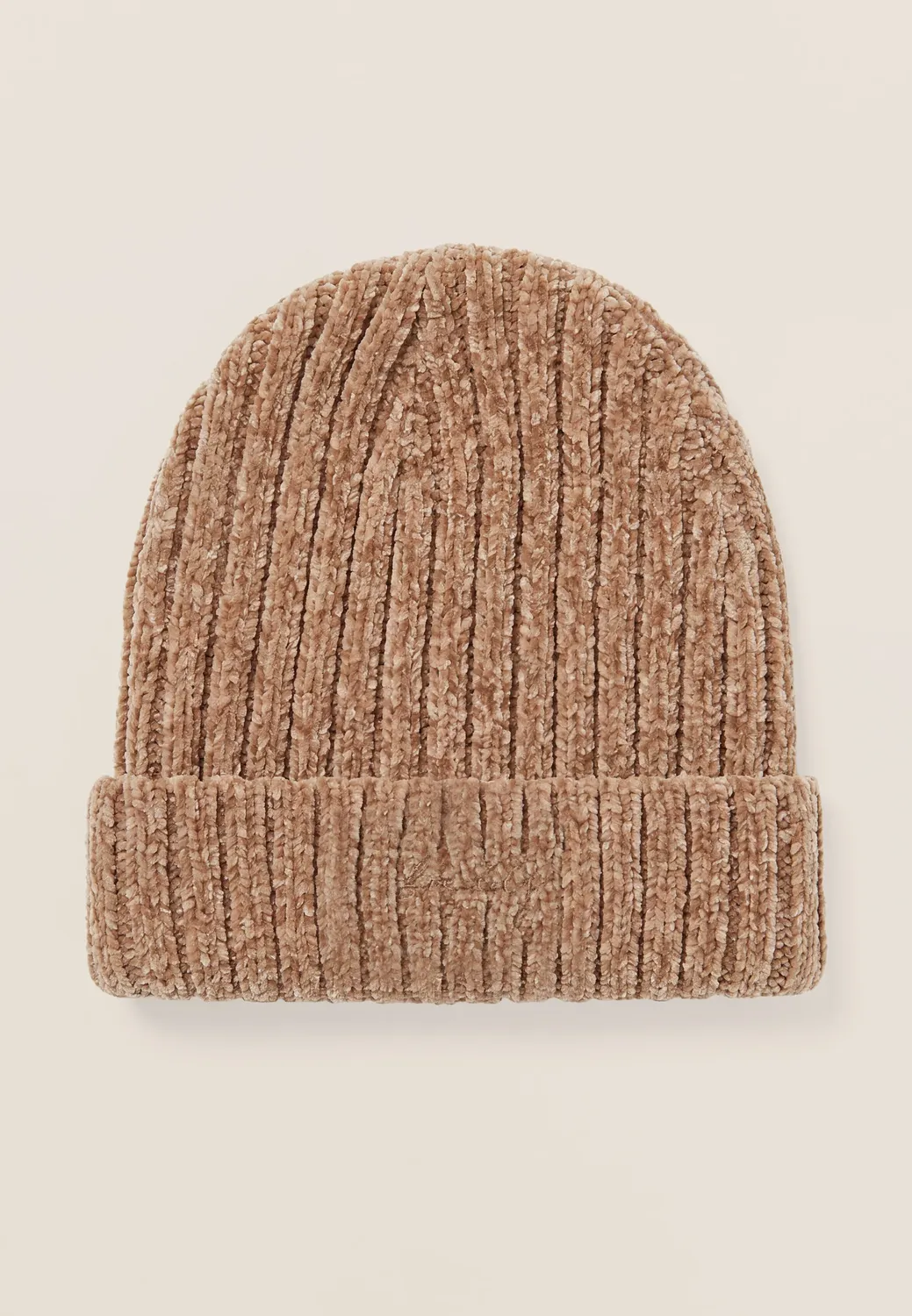 Freddy Beanie Rippstrick Chenille schwarz Damen