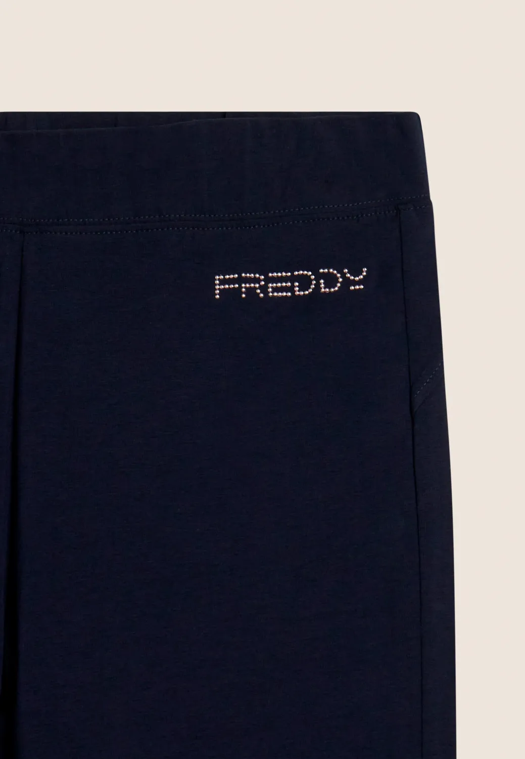 Freddy Leggings Schlag Baumwolle Schwarz Regular Waist