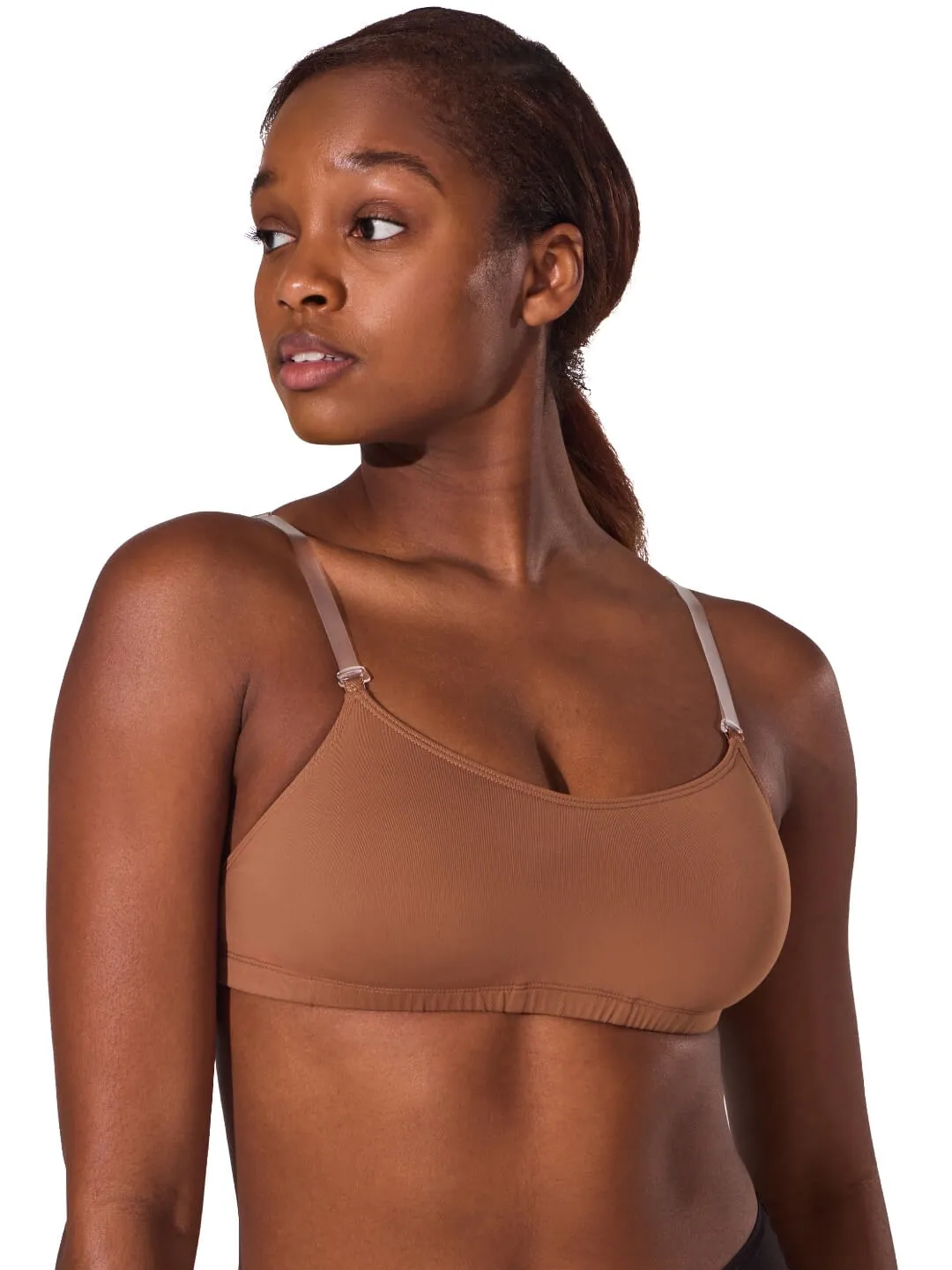 Capezio Class 3564 Tanz-BH Nude BraTek Träger Transparent