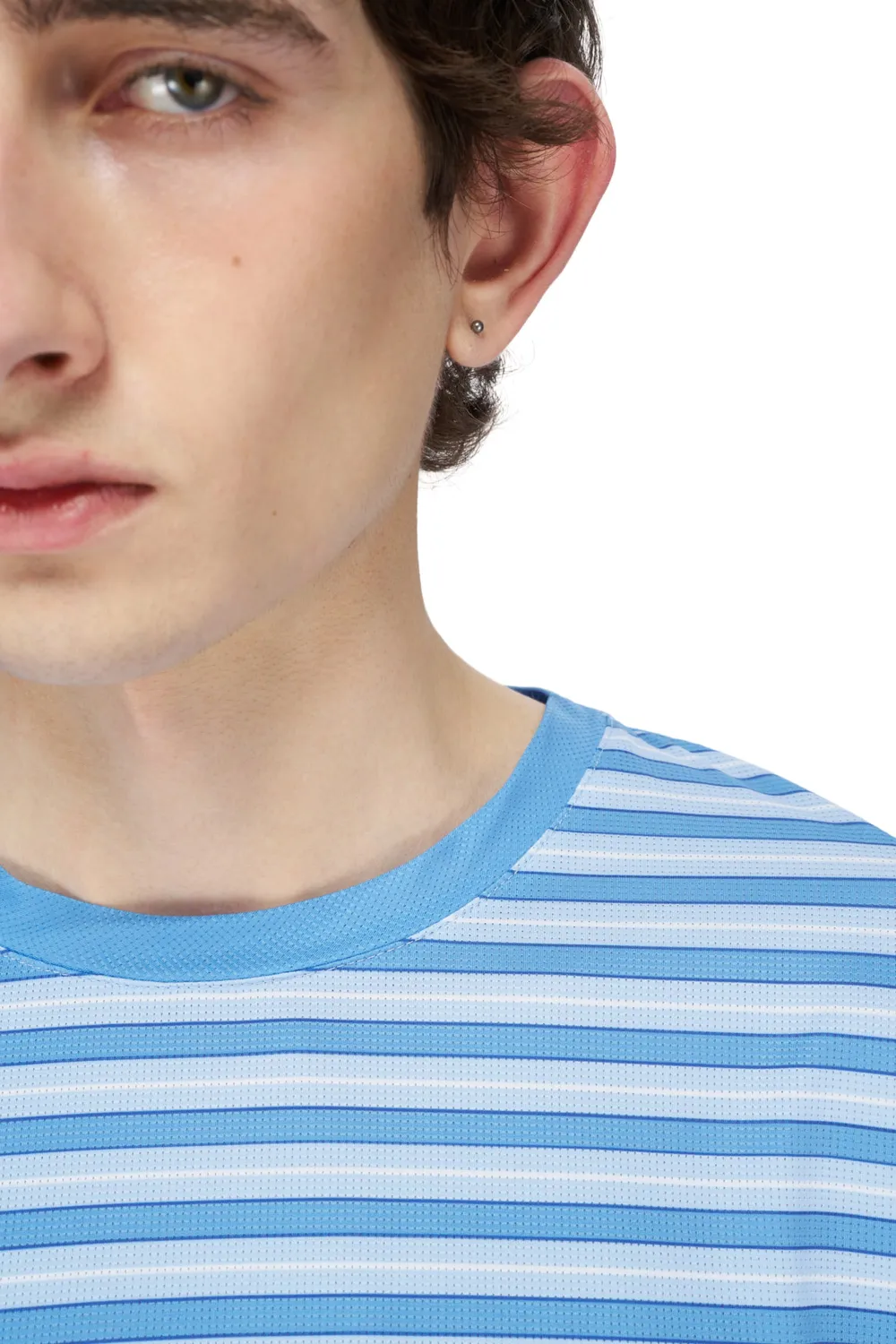 UNNA Striped LS Langarmshirt Business Blue schnelltrocknend