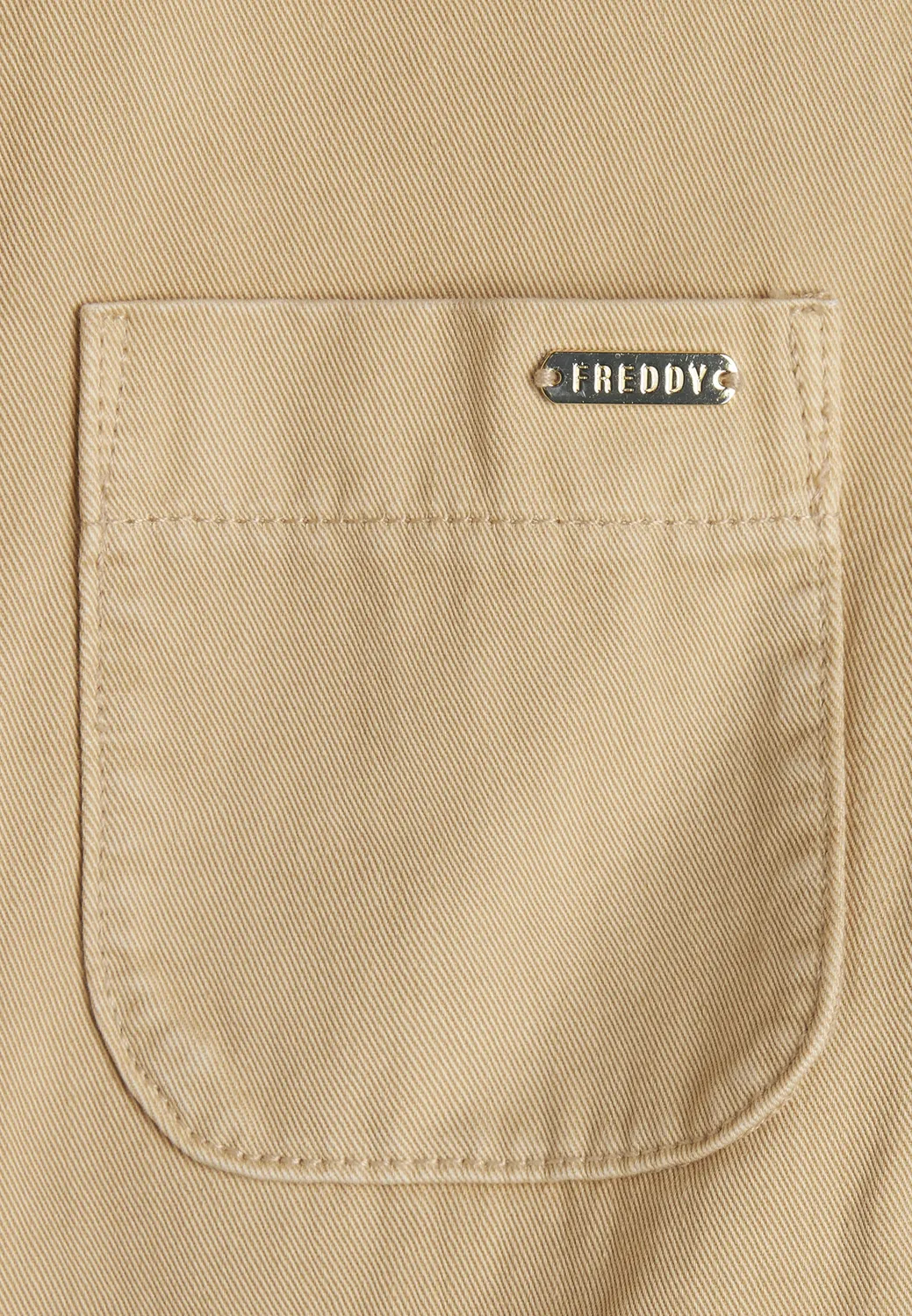 Freddy Damen Gilet Weste Schwarz doppelreihig Gabardine