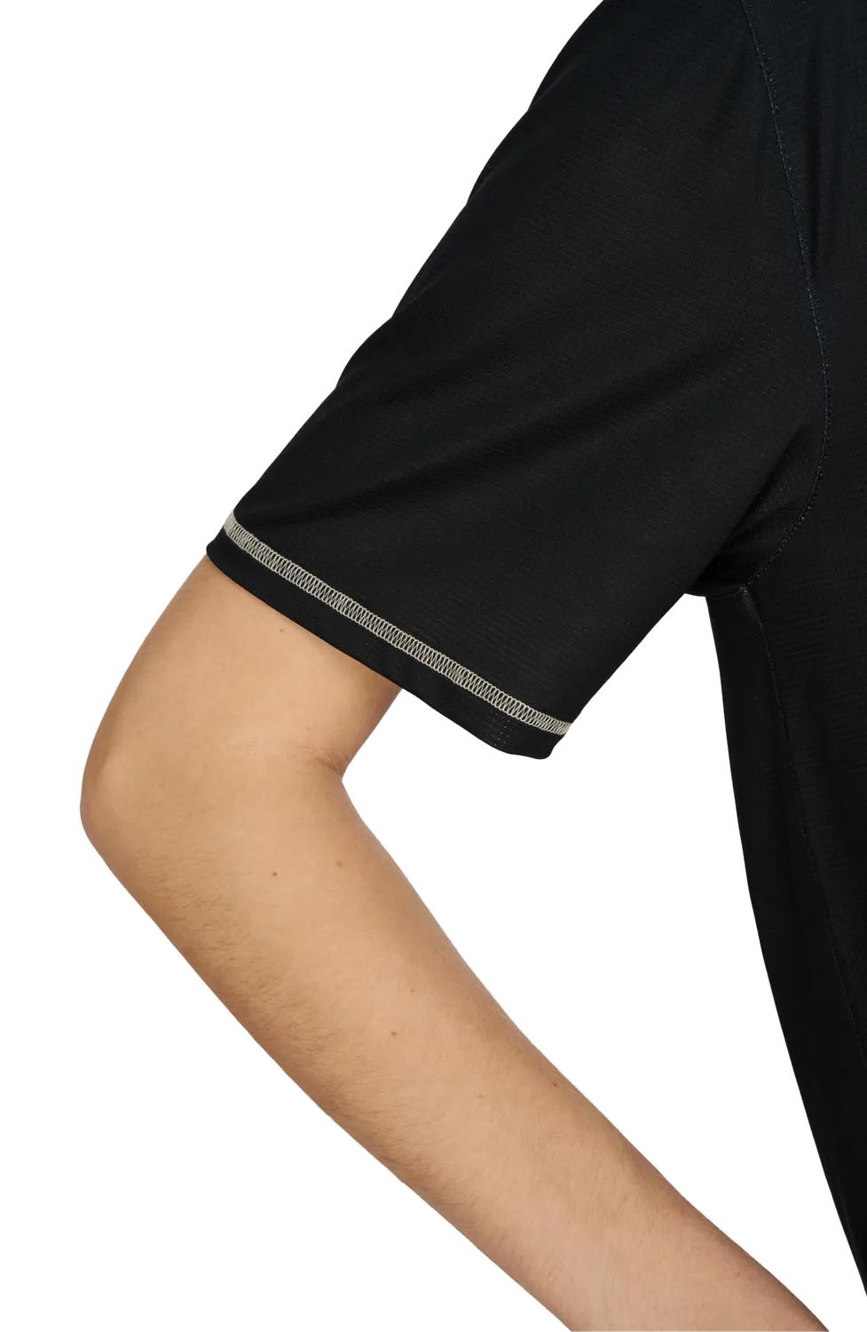 UNNA Wavy Tee Laufshirt Damen Schwarz atmungsaktiv