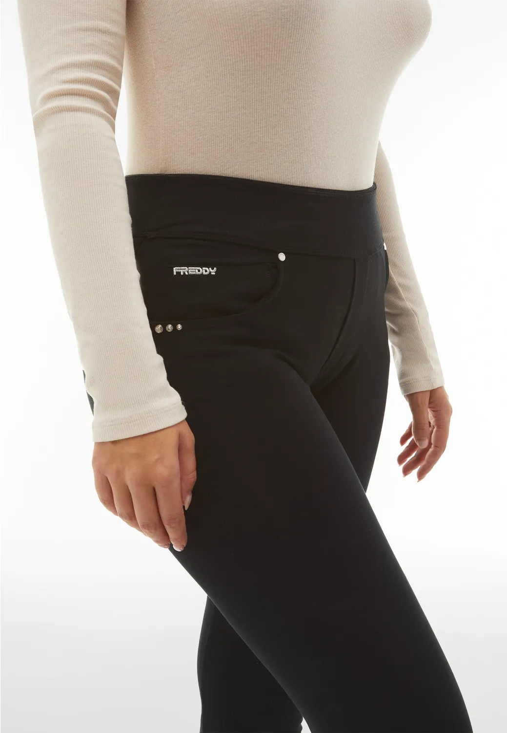Freddy N.O.W. Skinny Hose Jersey Navy Peony Bio-Baumwolle