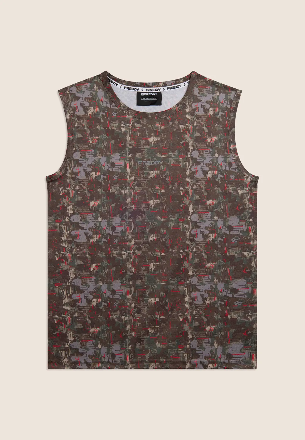 Freddy Logo Tanktop Herren Schwarz schnelltrocknend